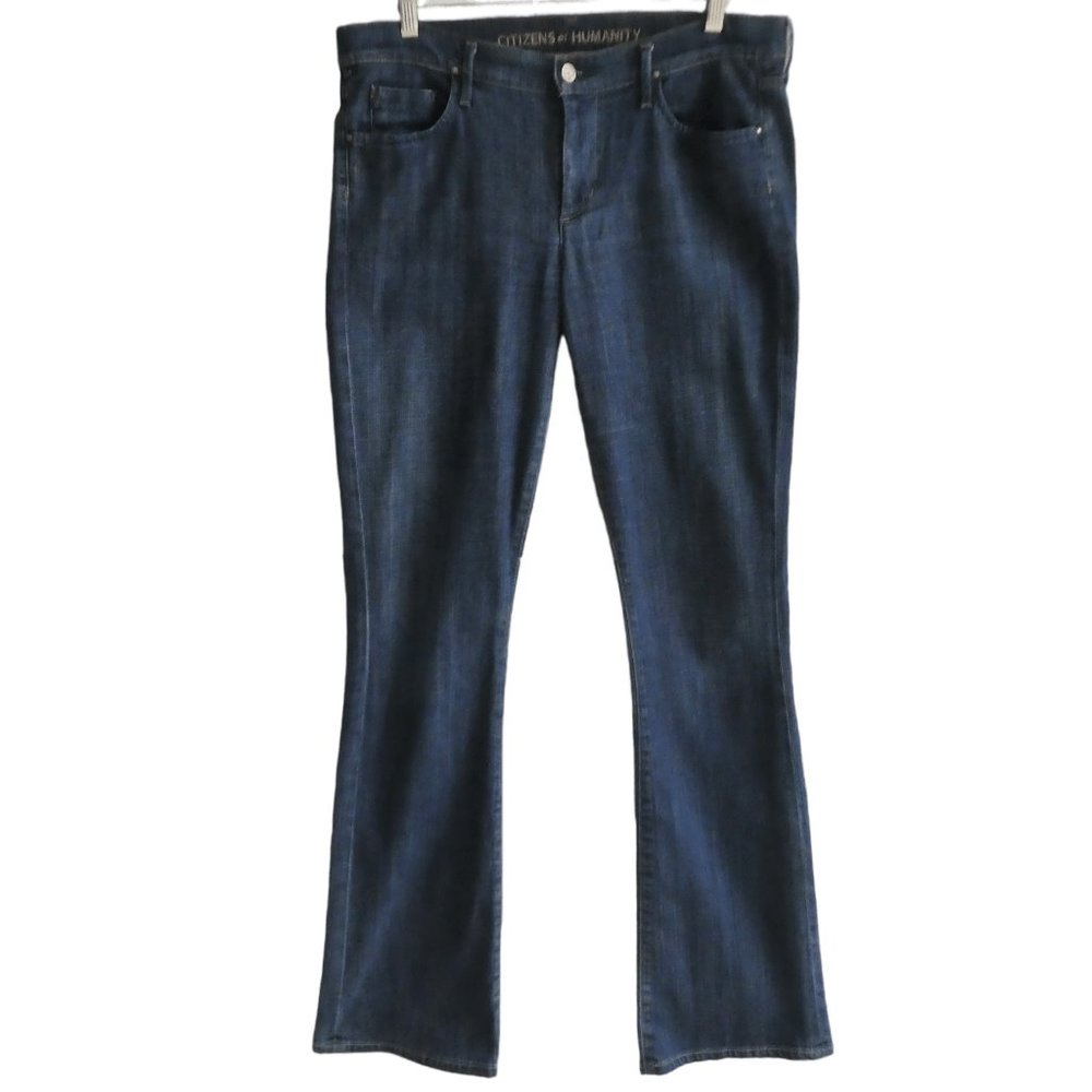 31x34 Citizens of Humanity Amber Mid Rise Bootcut Dark Tall Stretch Cotton 31